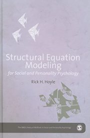 Couverture : Structural equation modeling for social and personality psychology