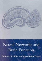 Couverture : Neural networks and brain function