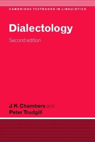 Couverture : Dialectology