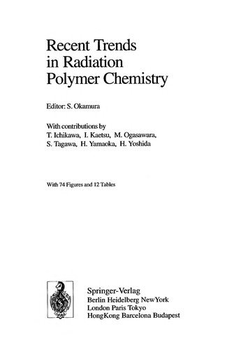Couverture : Recent Trends in Radiation Polymer Chemistry