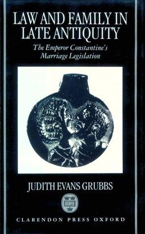 Couverture : Law and family in late antiquity