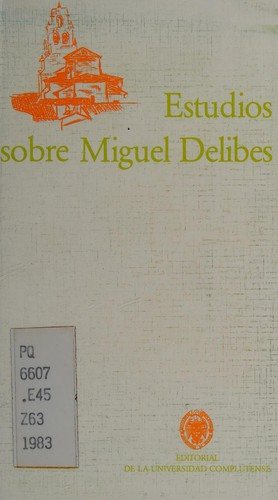 Couverture : Estudios sobre Miguel Delibes
