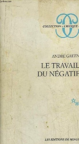Couverture : Le travail du négatif