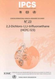 Couverture : 2, 2-Dichloro-1, 1trifluoroethane (Hcfc-123) (Concise International Chemical Assessment Document)