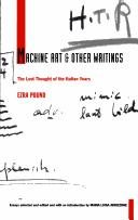 Couverture : Machine art and other writings