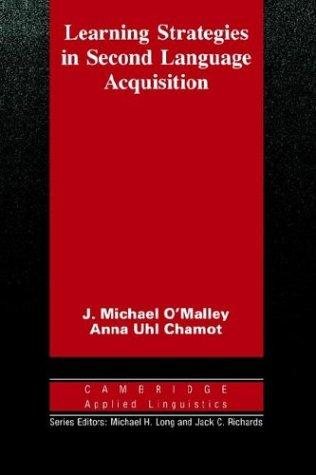 Couverture : Learning strategies in second language acquisition