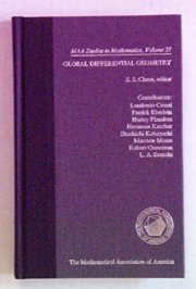 Couverture : Global differential geometry