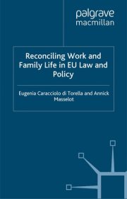 Couverture : Reconciling work and family life in EU law and policy