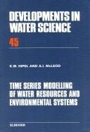 Couverture : Time series modelling of water resources and environmental systems