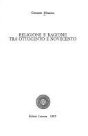 Couverture : Religione e ragione tra Ottocento e Novecento