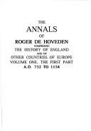 Couverture : The Annals of Roger De Hoveden