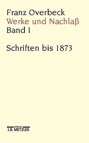 Couverture : Werke und Nachlass