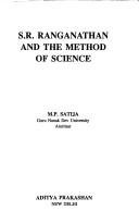 Couverture : S.R. Ranganathan and the method of science