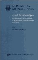Couverture : L'art du mensonge