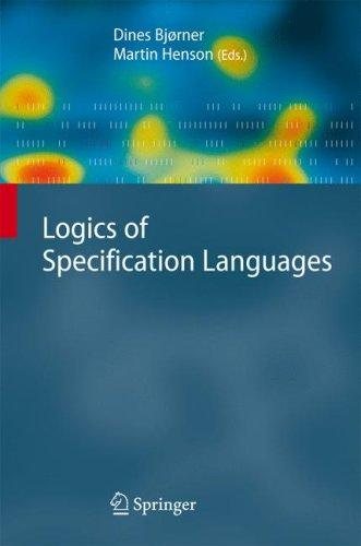 Couverture : Logics of Specification Languages (Monographs in Theoretical Computer Science. An EATCS Series)