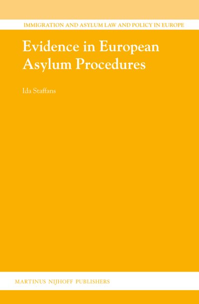 Couverture : Evidence in European Asylum Procedures