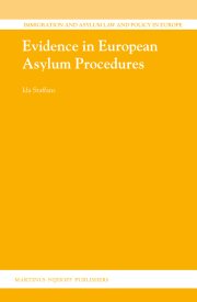 Couverture : Evidence in European Asylum Procedures