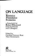 Couverture : On language