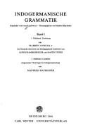 Couverture : Indogermanische Grammatik.
