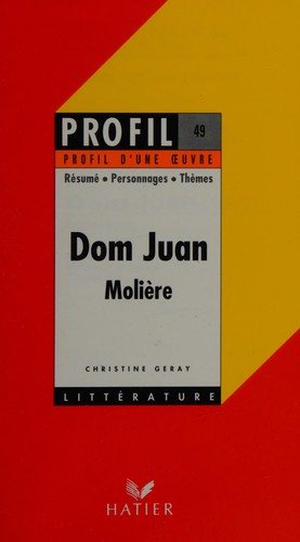 Couverture : Dom Juan, Molière (1665)