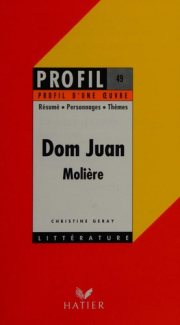 Couverture : Dom Juan, Molière (1665)