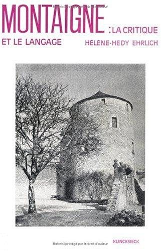 Couverture : Montaigne