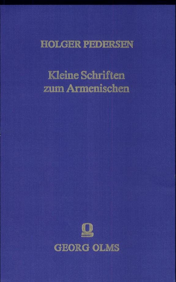 Couverture : Kleine Schriften zum Armenischen