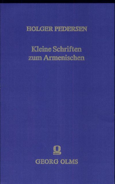 Couverture : Kleine Schriften zum Armenischen