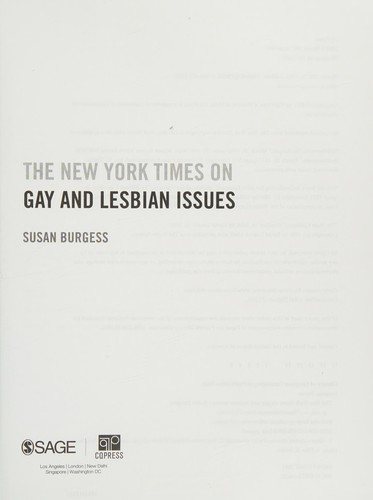 Couverture : The New York times on gay and lesbian issues