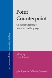 Couverture : Point Counterpoint
