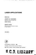 Couverture : Laser Applications
