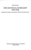 Couverture : Der Deutschlandbegriff der DDR