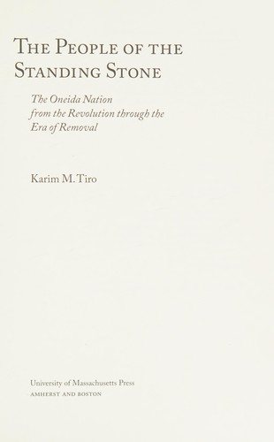 Couverture : The People of the Standing Stone