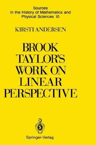 Couverture : Brook Taylor's work on linear perspective