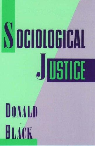 Couverture : Sociological justice