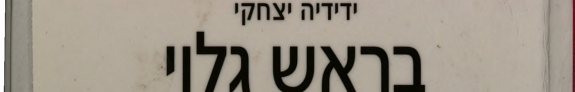 Couverture : Be-rosh galui