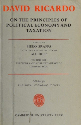 Couverture : The works and correspondence of David Ricardo