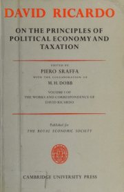 Couverture : The works and correspondence of David Ricardo