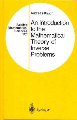 Couverture : An introduction to the mathematical theory of inverse problems