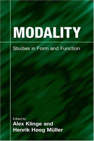 Couverture : Modality