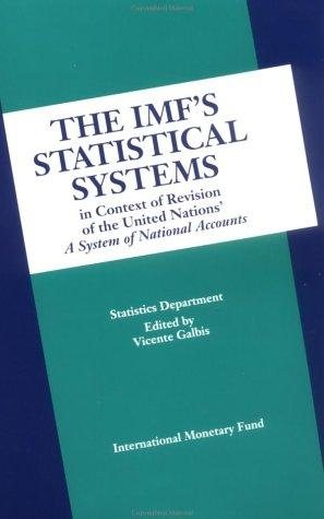 Couverture : The IMF's statistical systems in context of revision of the United Nations' A system of national accounts