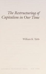 Couverture : The Restructuring of Capitalism in Our Time