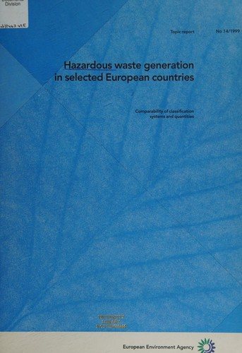 Couverture : Hazardous waste generation in selected European countries
