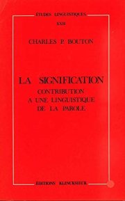 Couverture : La signification