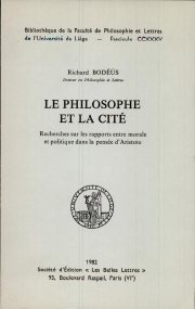 Couverture : Le philosophe et la cité