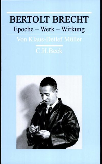 Couverture : Bertolt Brecht