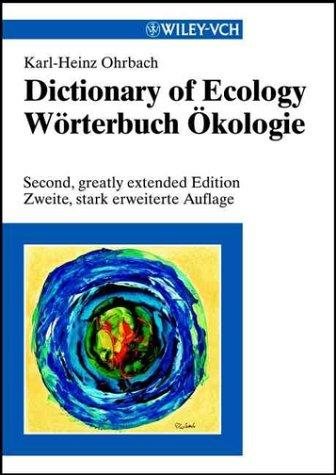 Couverture : Dictionary of ecology =
