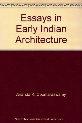 Couverture : Essays in early Indian architecture
