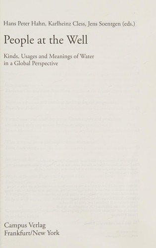 Couverture : People at the Well