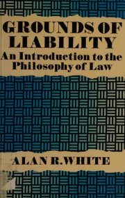 Couverture : Grounds of liability